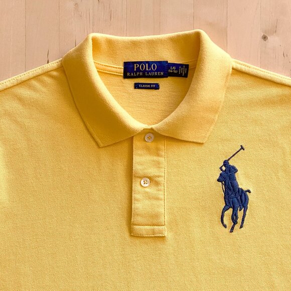 Polo Ralph Lauren Big Pony Cotton Mesh Polo Shirt Boys Large - Picture 2 of 4